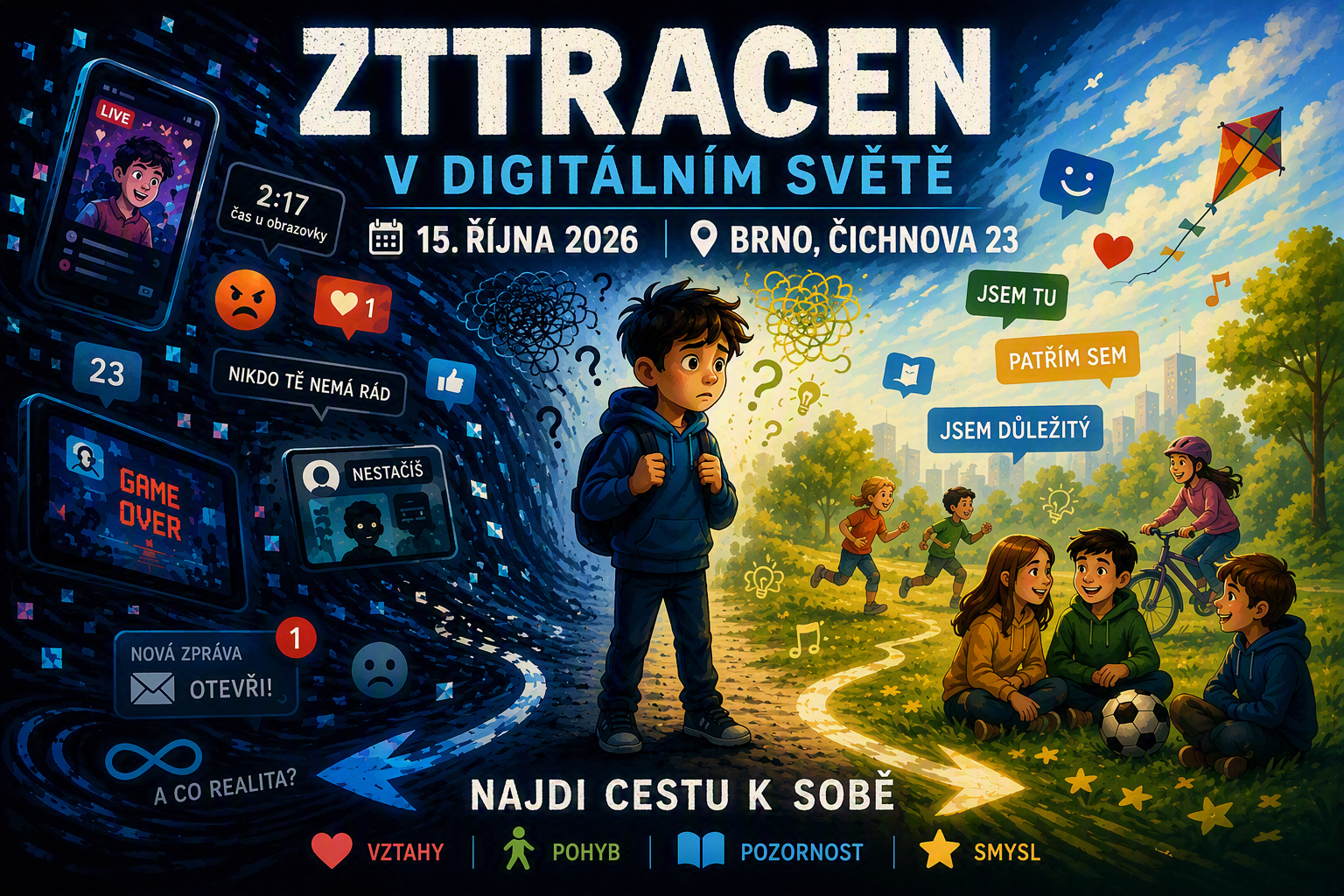 ztracen v digitálním světě